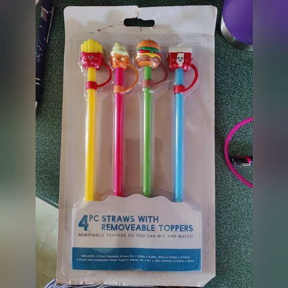 NWT pkgs Reuse Straw Covers - Picture 3 of 4
